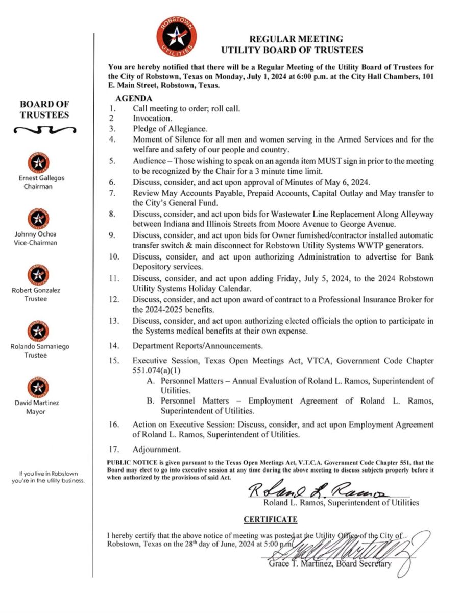 Board Members Robstown Utility Systems